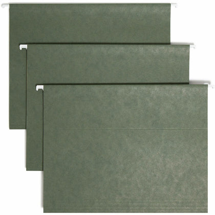 Smead Recycled Hanging Folders - Letter Size - Assorted Tab Position - 25/Box - & Accessories