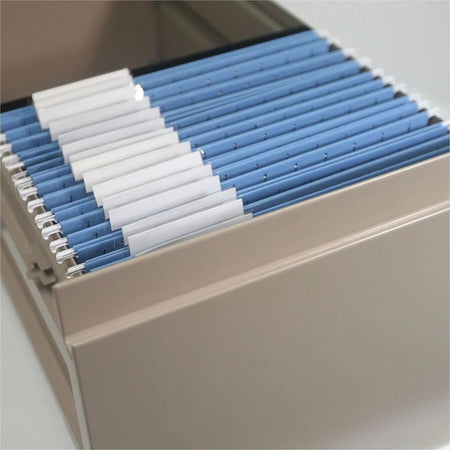 Smead Recycled Hanging Folders - Letter Size - Blue - 25/Box - & Accessories