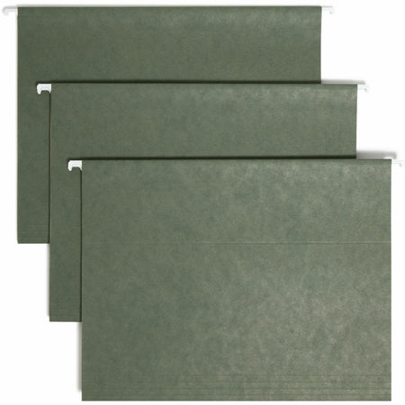 Smead Recycled Hanging Folders - Letter Size - Top Tab - Assorted Position - 25/Box - & Accessories