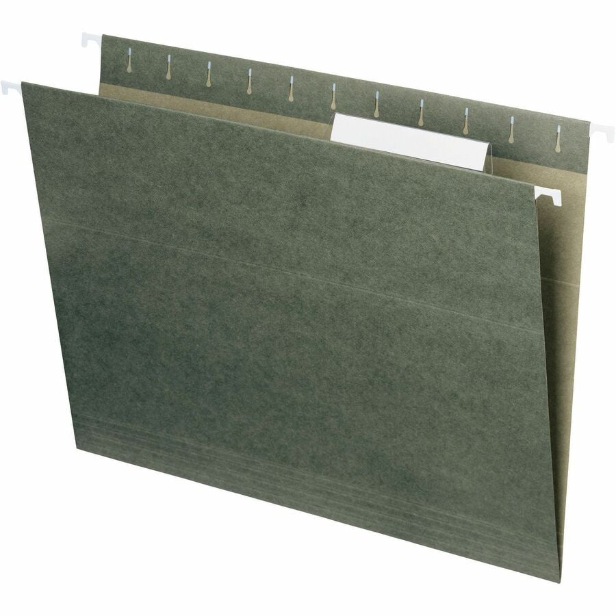 Smead Recycled Hanging Folders - Letter Size - Top Tab - Assorted Position - 25/Box - & Accessories