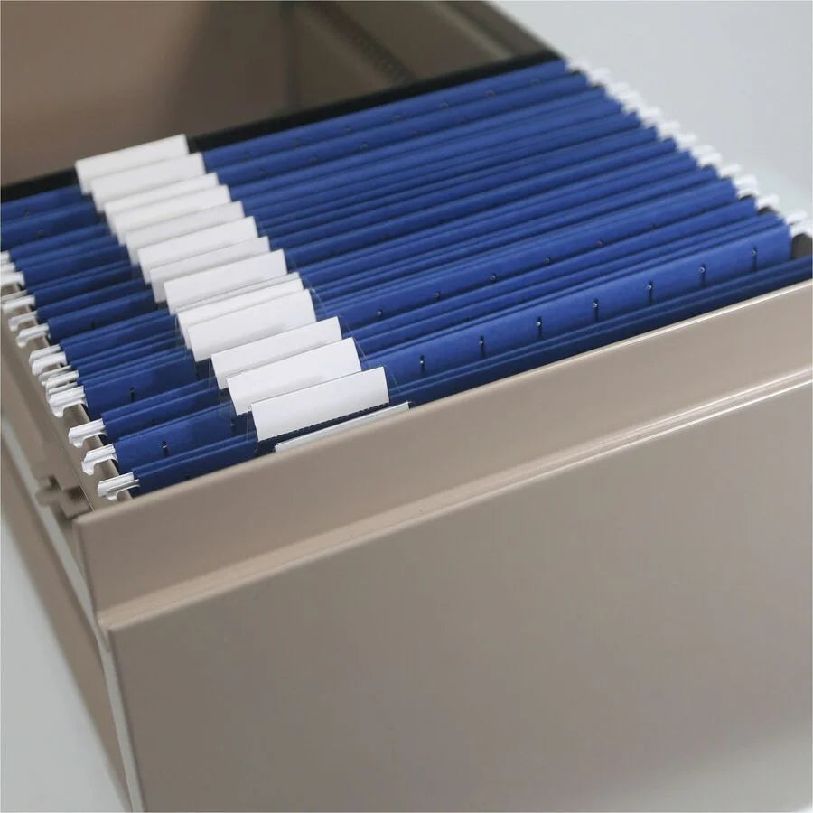 Smead Recycled Hanging Folders: Letter Size Top Tab Navy Blue - 25/Box - Folders & Accessories