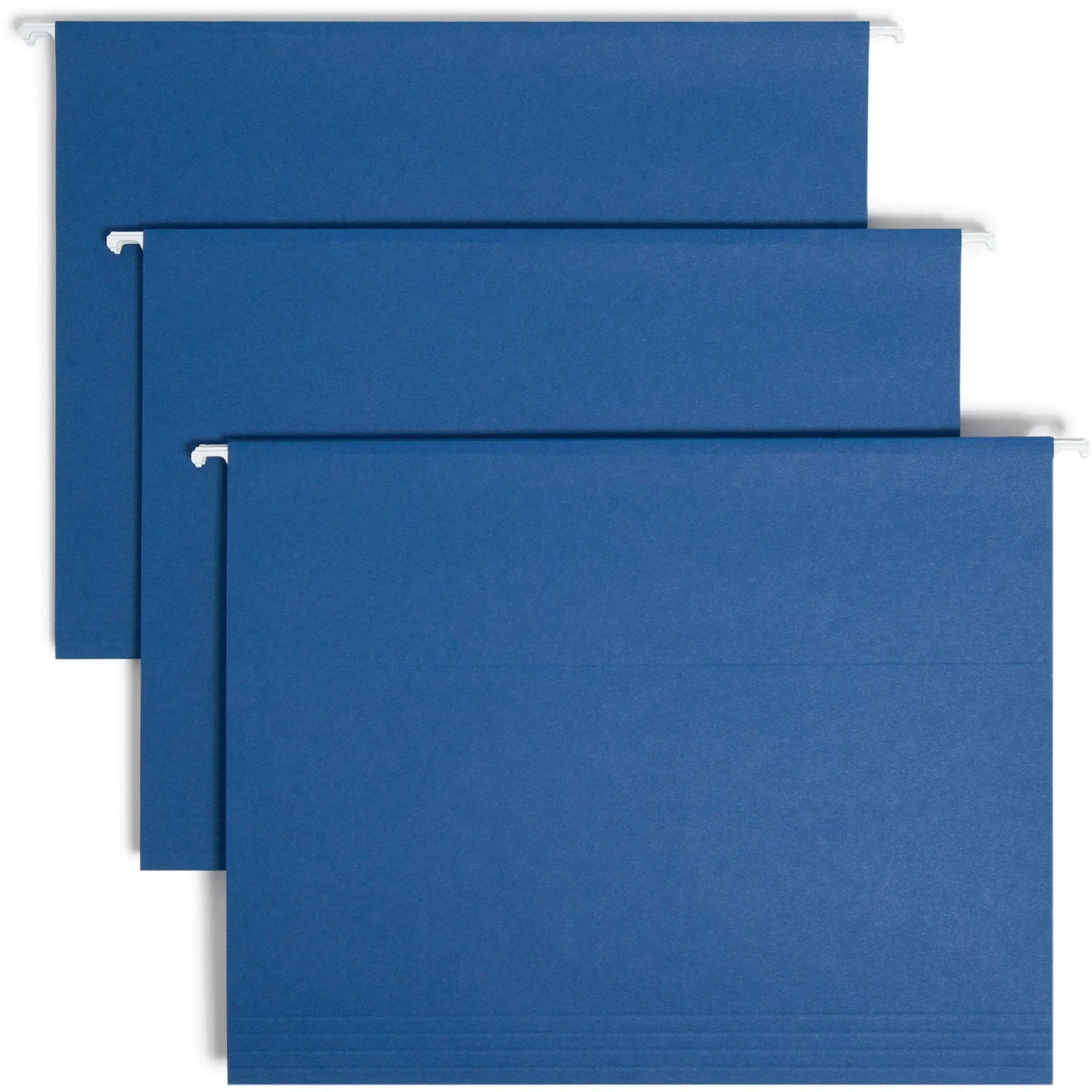 Smead Recycled Hanging Folders: Letter Size Top Tab Navy Blue - 25/Box - Folders & Accessories