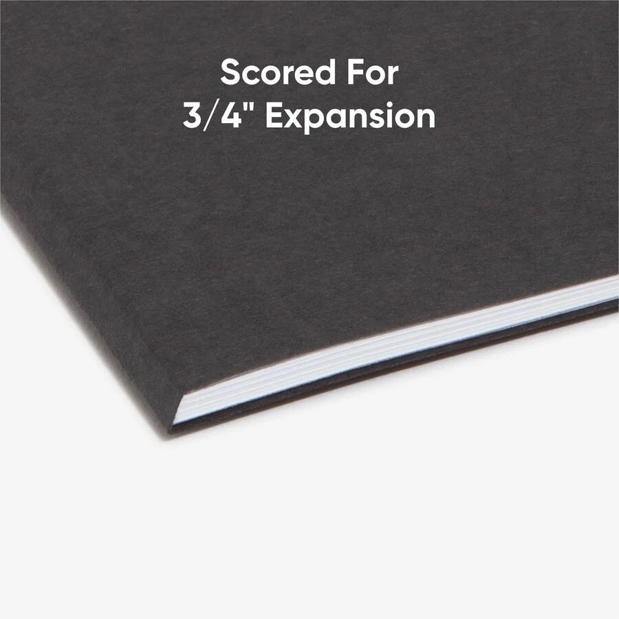 Smead Recycled Interior File Folders - Letter Size - Assorted Tab Positions - Top
