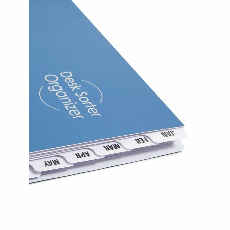 Smead Recycled Organizer Folder: 12 Dividers Blue - 35% - Filing Jackets & Pockets