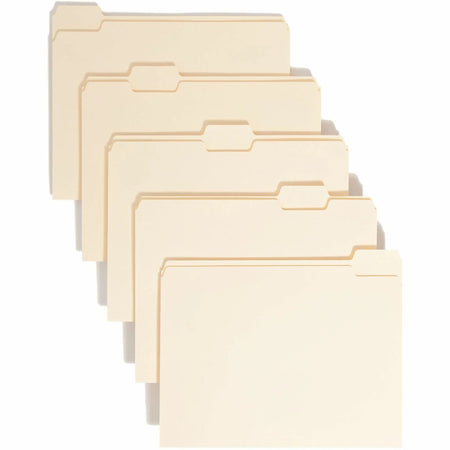 Smead Recycled Top Tab File Folders - Assorted Position - 100/Box