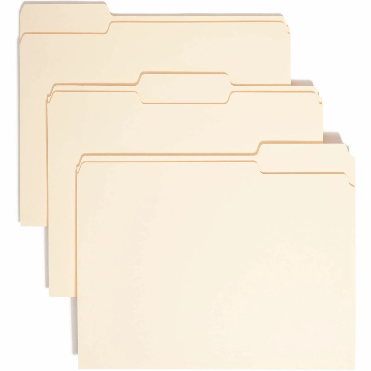 Smead Recycled Top Tab File Folders - Assorted Position - 100/Box