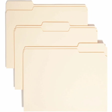 Smead Recycled Top Tab File Folders - Assorted Position - 100/Box