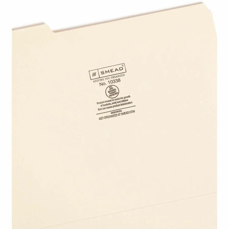 Smead Recycled Top Tab File Folders - Assorted Position - 100/Box