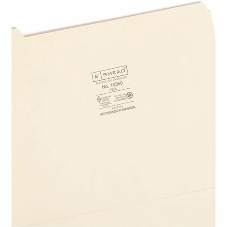 Smead Recycled Top Tab File Folders - Assorted Position - 100/Box