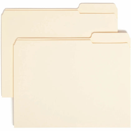 Smead Recycled Top Tab File Folders - Durable Manila - 100/Box