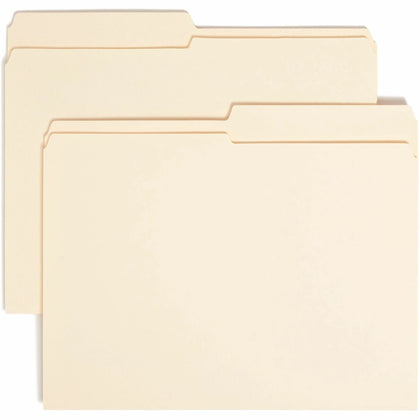 Smead Recycled Top Tab File Folders - Durable Manila 100/Box