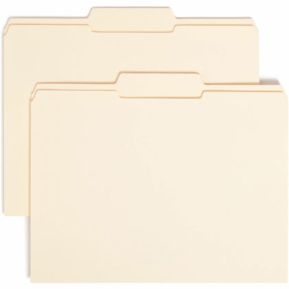 Smead Recycled Top Tab File Folders - Durable Manila - 100/Box