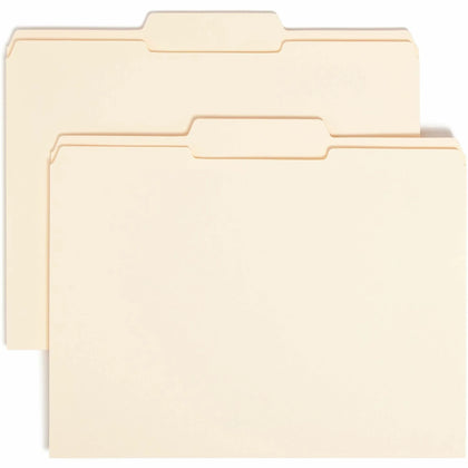 Smead Recycled Top Tab File Folders - Durable Manila - 100/Box