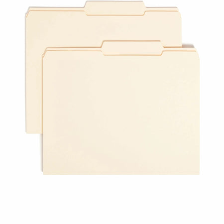 Smead Recycled Top Tab File Folders - Durable Manila 2/5 Cut - 100/Box