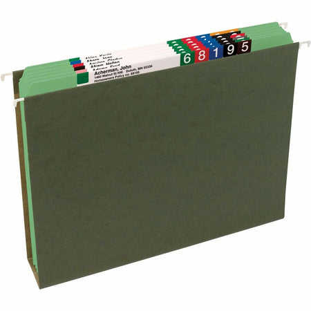 Smead Recycled Top Tab File Folders - Green - 100/Box
