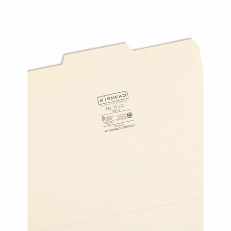 Smead Recycled Top Tab File Folders - Letter Size - 100/Box