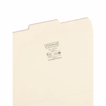 Smead Recycled Top Tab File Folders - Letter Size - 100/Box