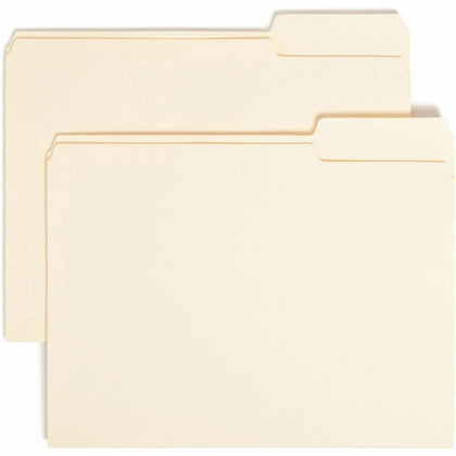 Smead Recycled Top Tab File Folders - Letter Size - 100/Box