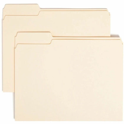 Smead Recycled Top Tab File Folders - Letter Size - 100/Box