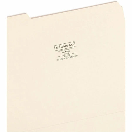 Smead Recycled Top Tab File Folders - Letter Size - 100/Box