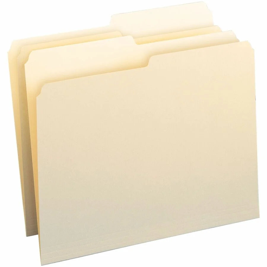 Smead Recycled Top Tab File Folders - Letter Size - Assorted Position