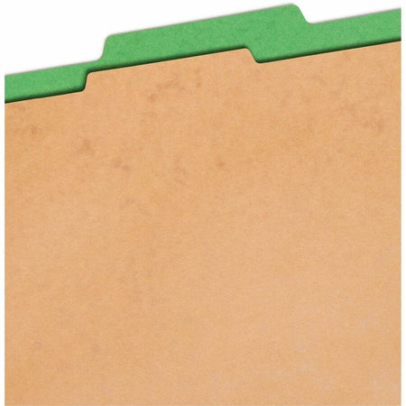 Smead SafeSHIELD 2/5 Tab Cut Legal Recycled Classification Folder - Top