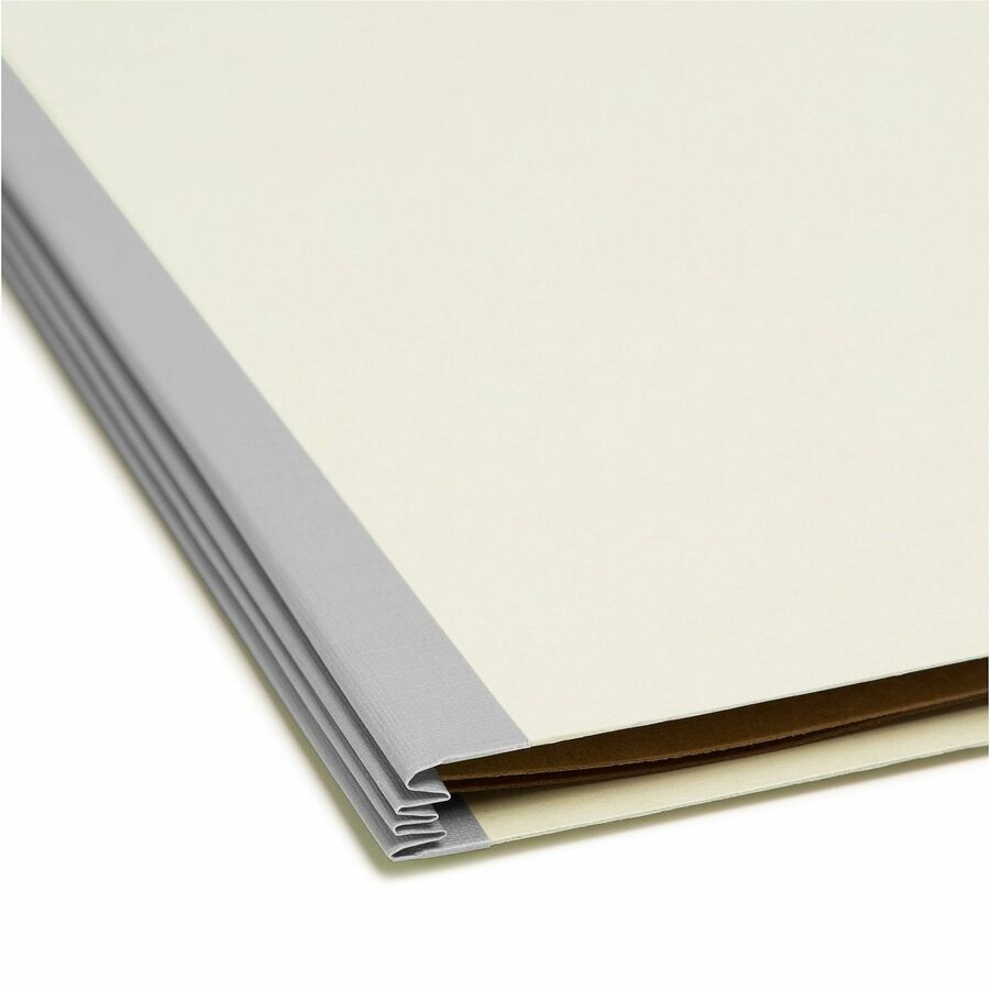 Smead SafeSHIELD 2/5 Tab Cut Legal Recycled Classification Folder - Bottom