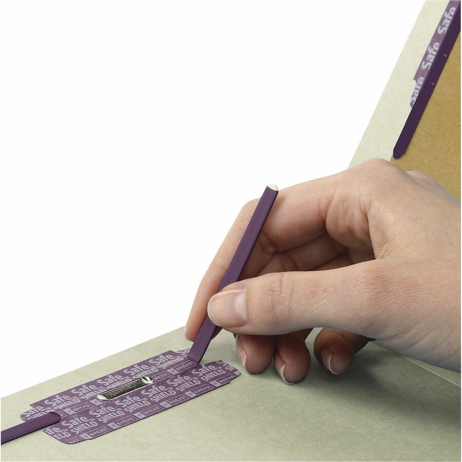 Smead SafeSHIELD 2/5 Tab Cut Legal Recycled Classification Folder - Alternate-Image3
