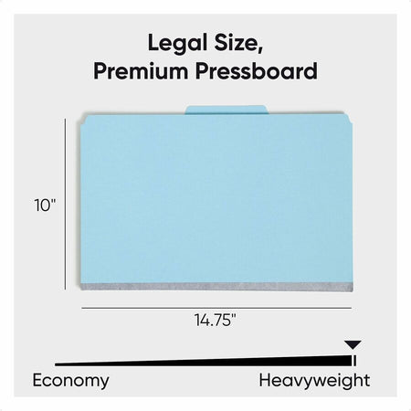 Smead SafeSHIELD 2/5 Tab Cut Legal Recycled Classification Folder - Alternate-Image2