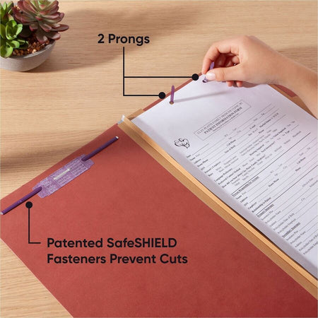 Smead SafeSHIELD 2/5 Tab Cut Legal Recycled Classification Folder - Alternate-Image4