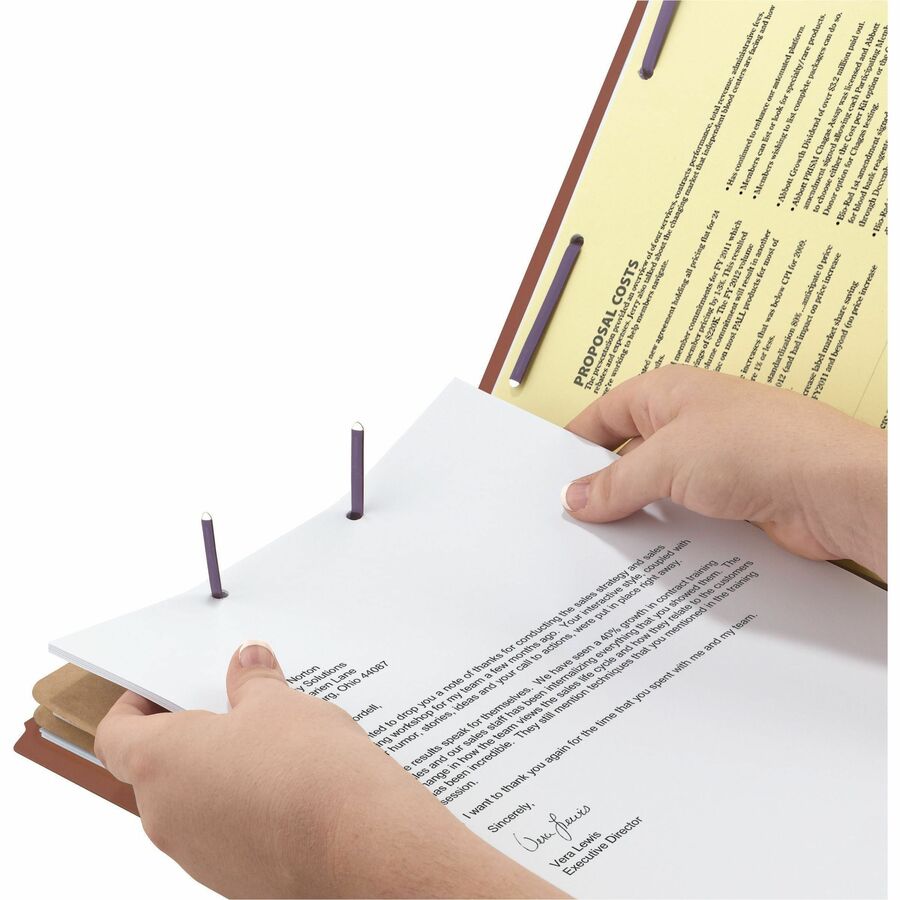 Smead SafeSHIELD 2/5 Tab Cut Legal Recycled Classification Folder - Alternate-Image3