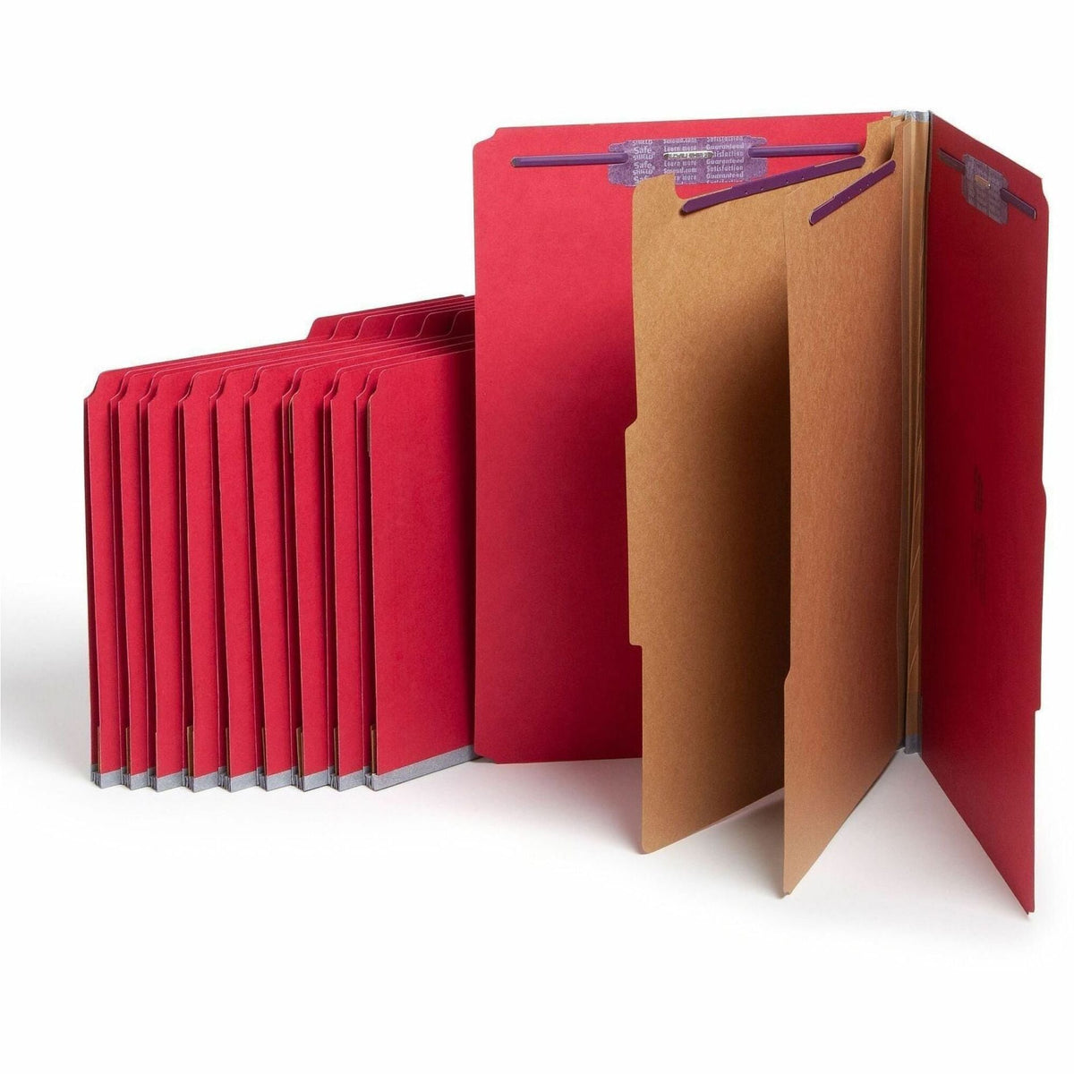 Smead SafeSHIELD 2/5 Tab Cut Legal Recycled Classification Folder - 2000