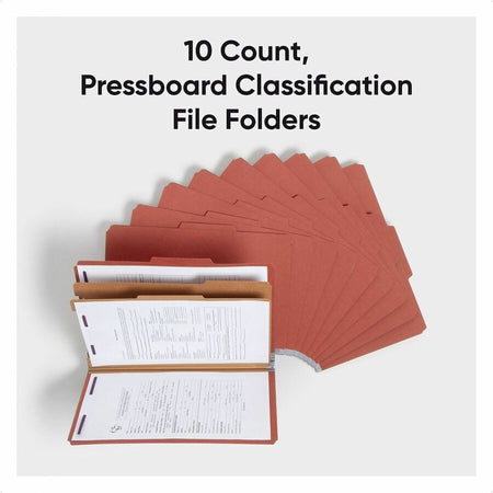Smead SafeSHIELD 2/5 Tab Cut Legal Recycled Classification Folder - Alternate-Image2
