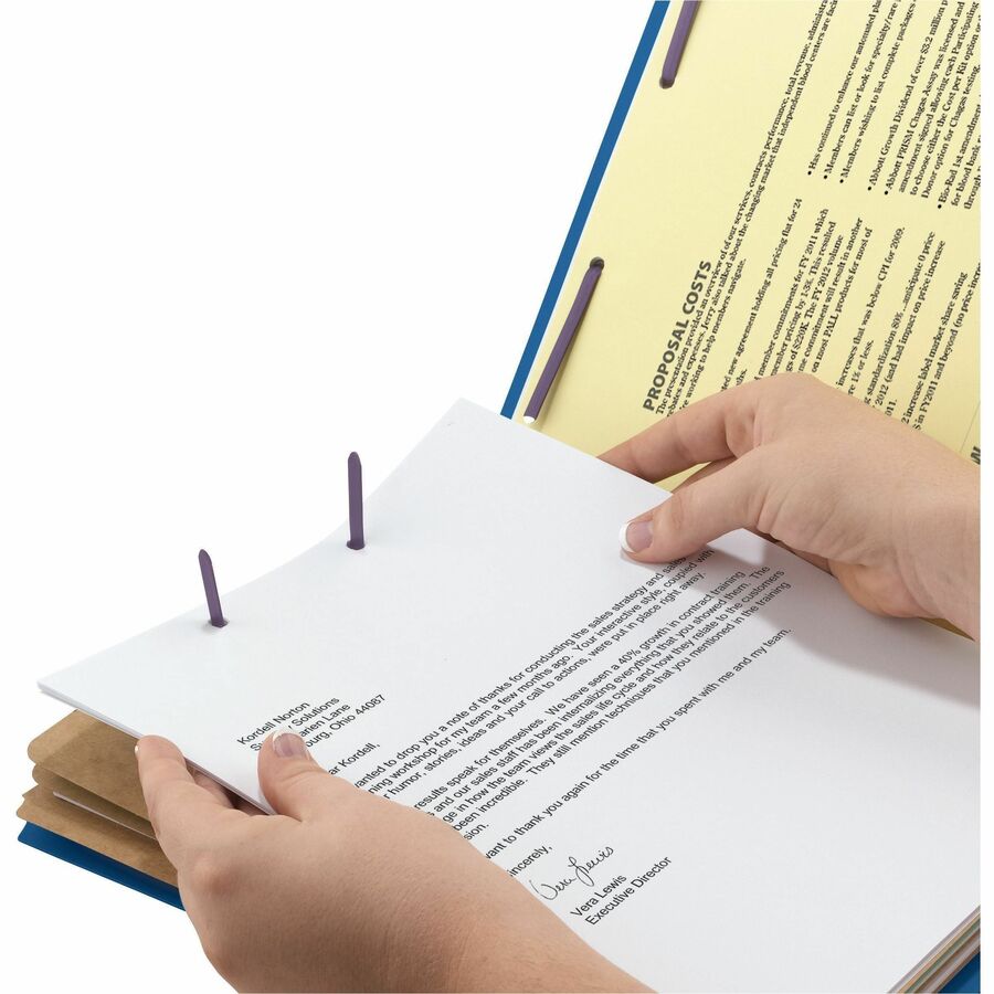 Smead SafeSHIELD 2/5 Tab Cut Legal Recycled Classification Folder - Alternate-Image3