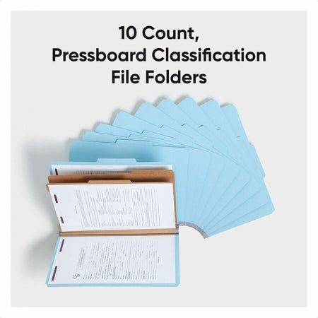 Smead SafeSHIELD 2/5 Tab Cut Legal Recycled Classification Folder - Alternate-Image1