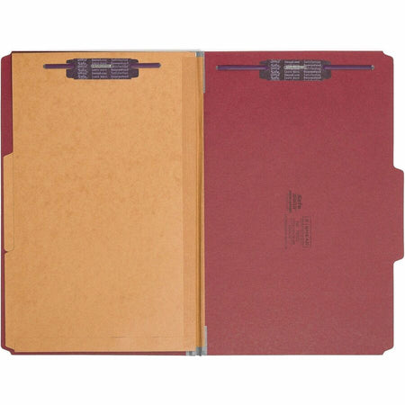 Smead SafeSHIELD 2/5 Tab Cut Legal Recycled Classification Folder - Front