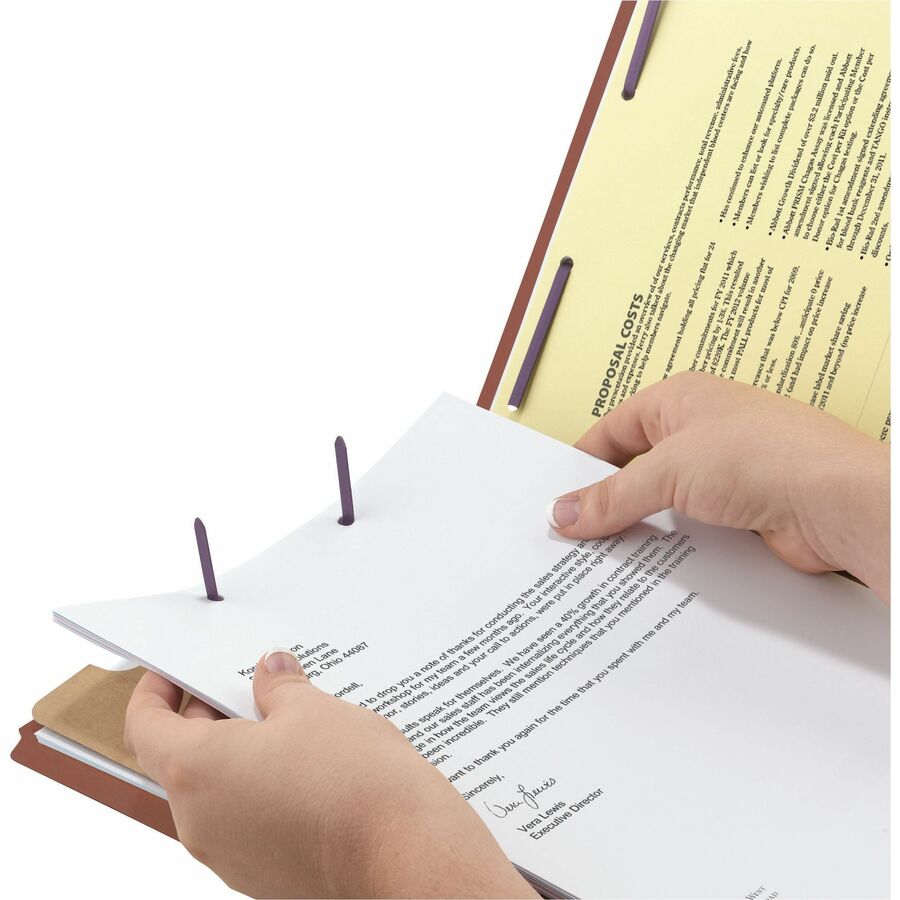 Smead SafeSHIELD 2/5 Tab Cut Legal Recycled Classification Folder - Alternate-Image4
