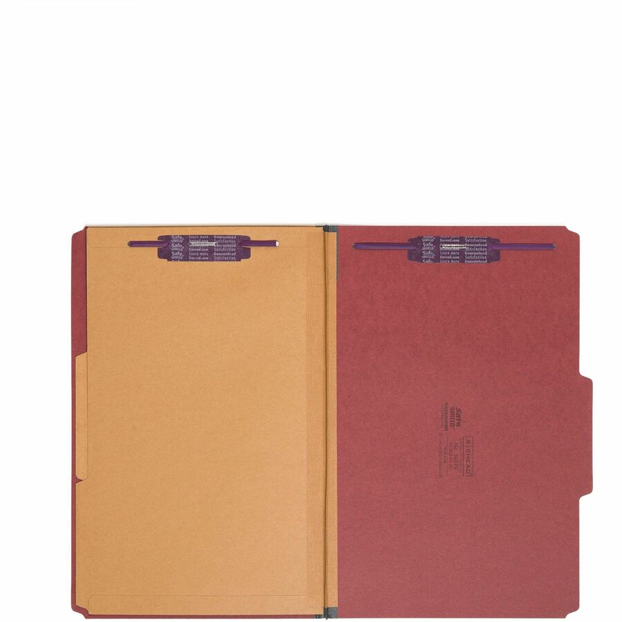 Smead SafeSHIELD 2/5 Tab Cut Legal Recycled Classification Folder - Alternate-Image2