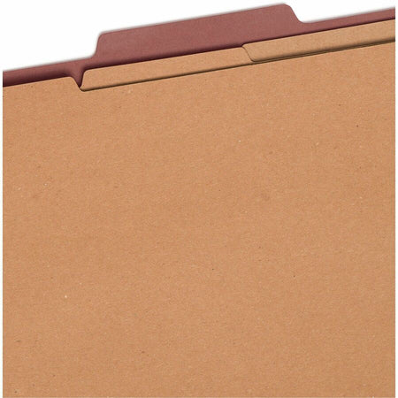Smead SafeSHIELD 2/5 Tab Cut Legal Recycled Classification Folder - Top