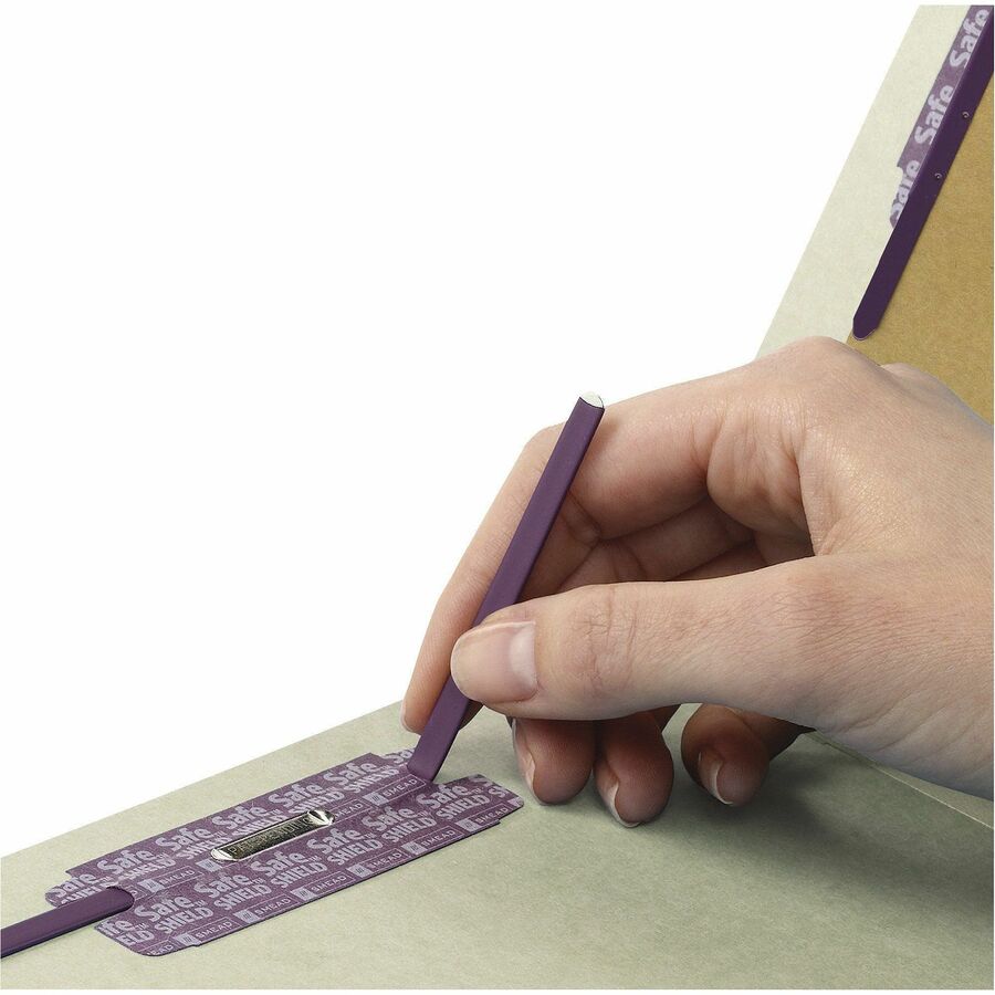 Smead SafeSHIELD 2/5 Tab Cut Legal Recycled Classification Folder - Alternate-Image3