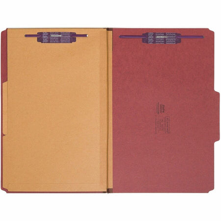 Smead SafeSHIELD 2/5 Tab Cut Legal Recycled Classification Folder - Front