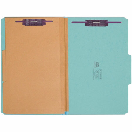 Smead SafeSHIELD 2/5 Tab Cut Legal Recycled Classification Folder - Front