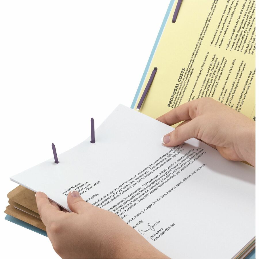 Smead SafeSHIELD 2/5 Tab Cut Legal Recycled Classification Folder - Alternate-Image3