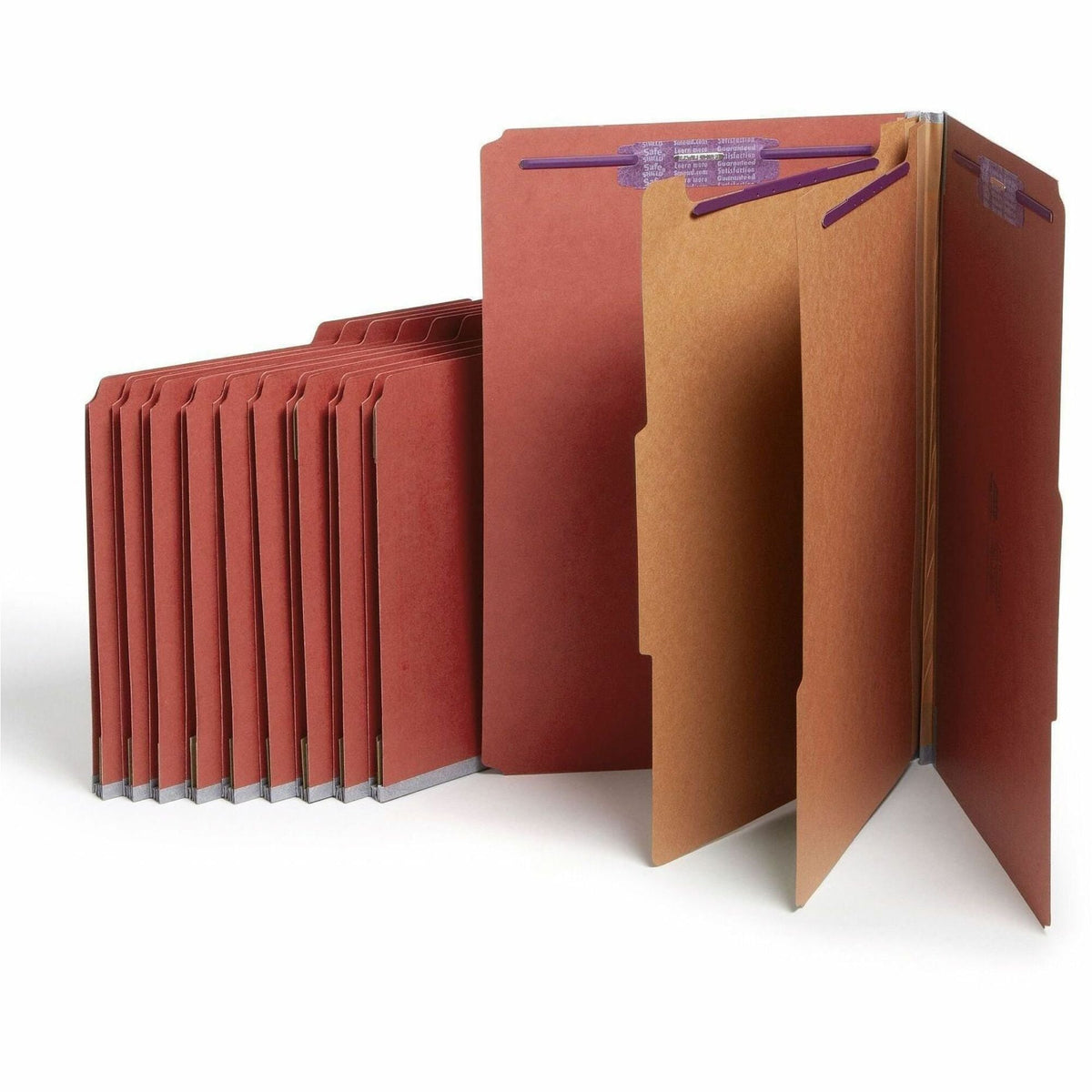 Smead SafeSHIELD 2/5 Tab Cut Legal Recycled Classification Folder - 2000