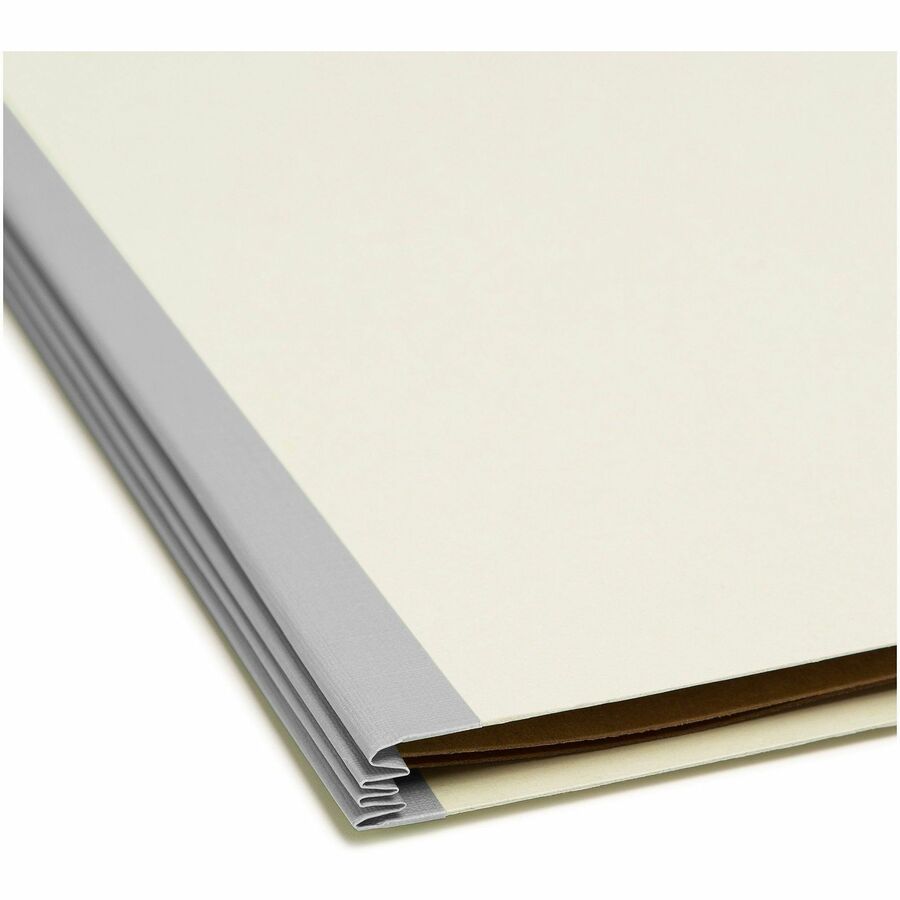 Smead SafeSHIELD 2/5 Tab Cut Legal Recycled Classification Folder - Bottom