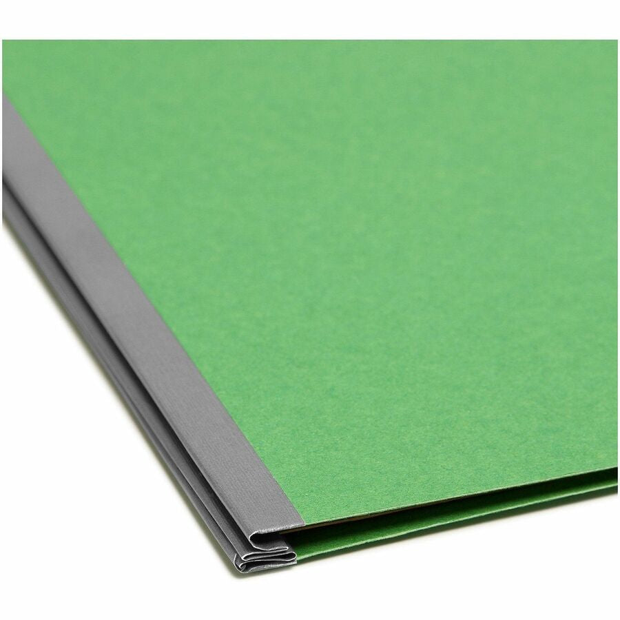 Smead SafeSHIELD 2/5 Tab Cut Legal Recycled Classification Folder - 8 1/2’’ x 14’’ - 2’’ Expansion - 2 2S Fastener(s)
