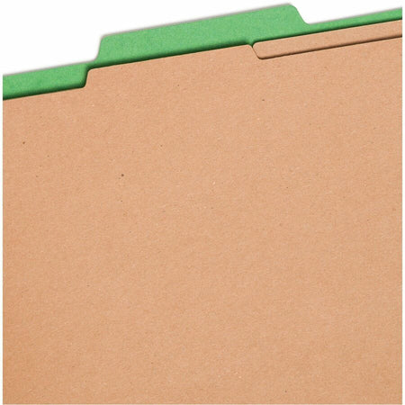 Smead SafeSHIELD 2/5 Tab Cut Legal Recycled Classification Folder - 8 1/2’’ x 14’’ - 2’’ Expansion - 2 2S Fastener(s)
