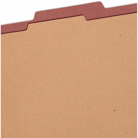 Smead SafeSHIELD 2/5 Tab Cut Legal Recycled Classification Folder - Top