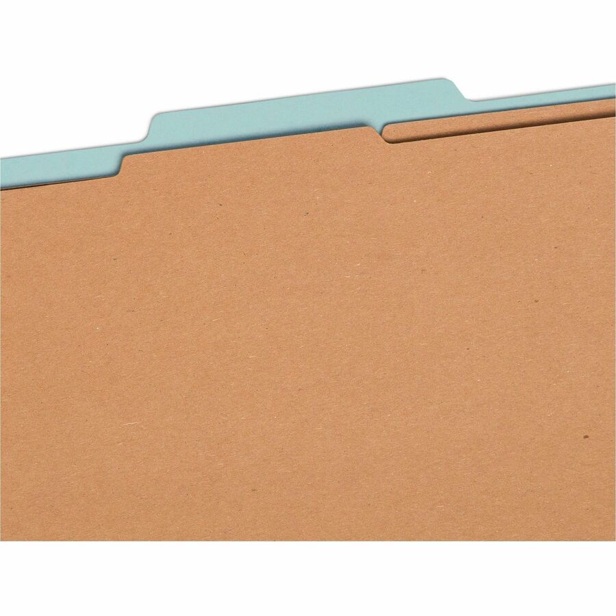 Smead SafeSHIELD 2/5 Tab Cut Legal Recycled Classification Folder - Top