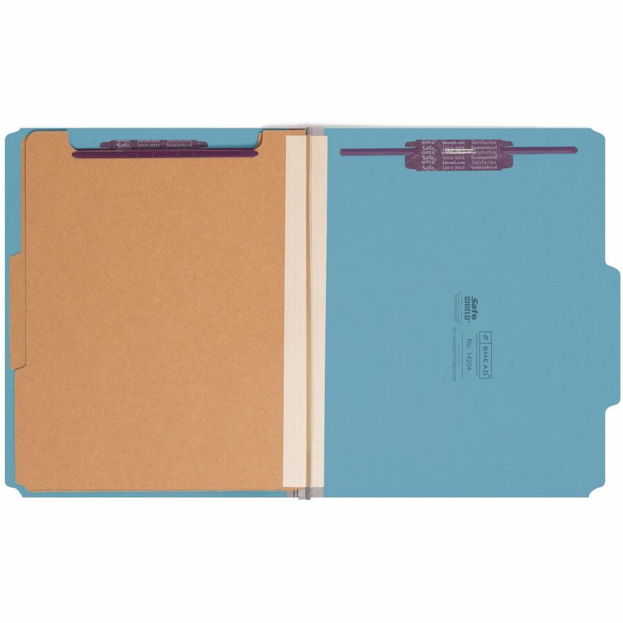 Smead SafeSHIELD 2/5 Tab Cut Letter Recycled Classification Folder - Alternate-Image1